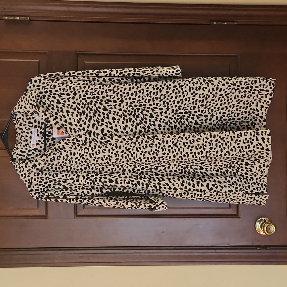 Jude Connelly animal print dress.